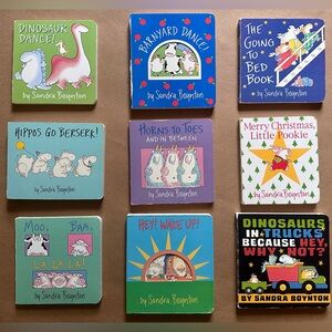 Lot of 9 Sandra Boynton Children’s Board Books Serious Silliness for All Ages